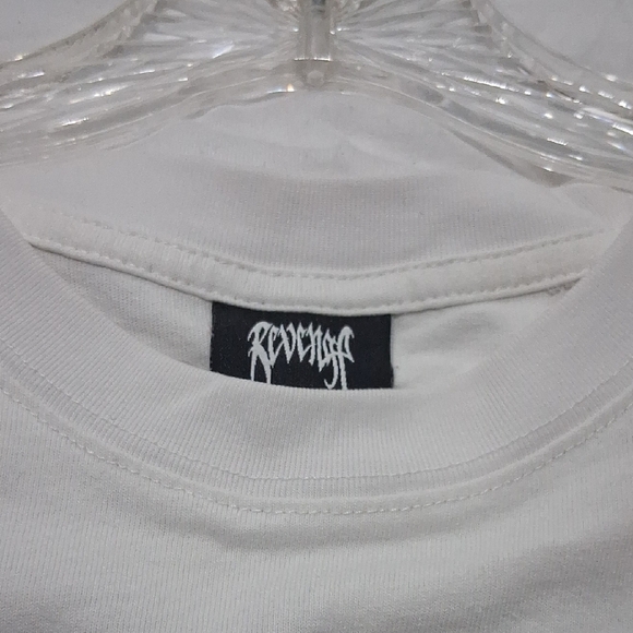 Revenge Clothing White Tee with Black Graphic - Picture 2 of 8